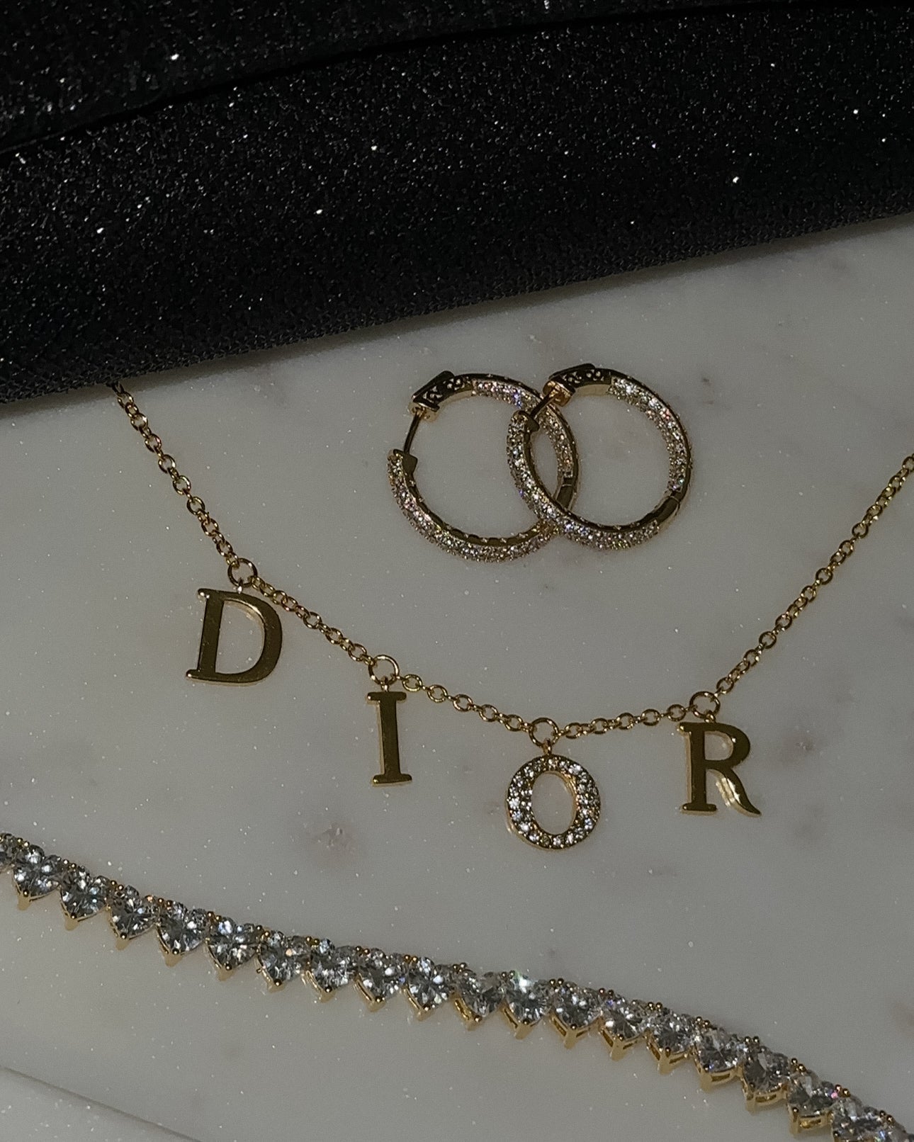 Gold CD Necklace