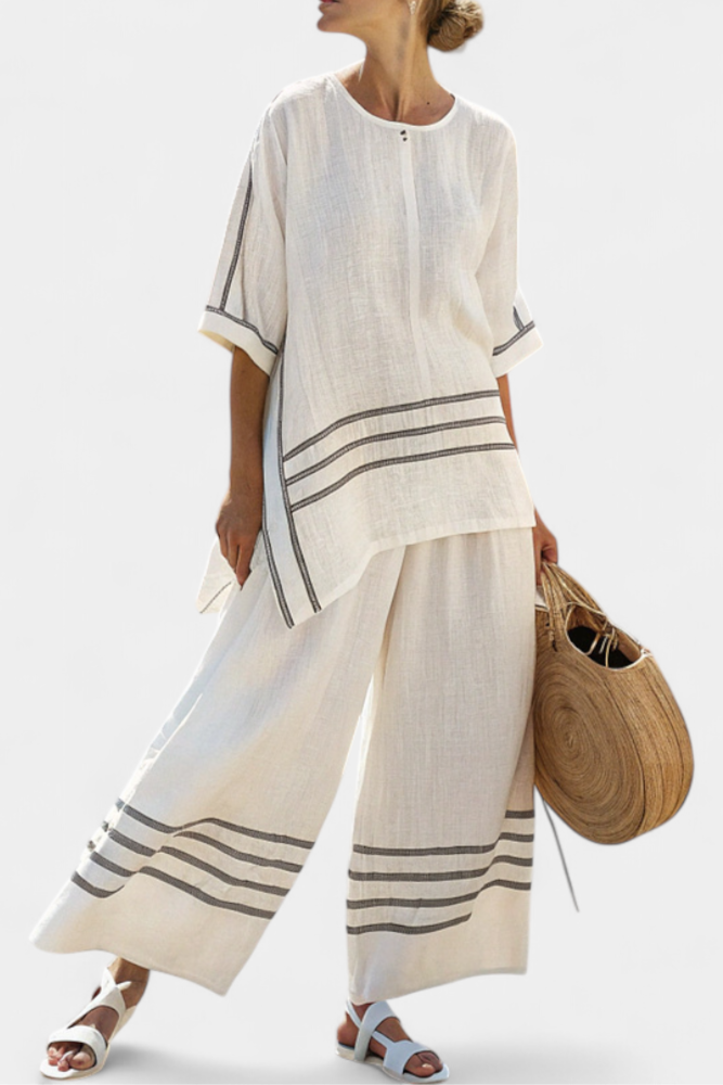 Wynne | Minimalist Stripe Linen Set