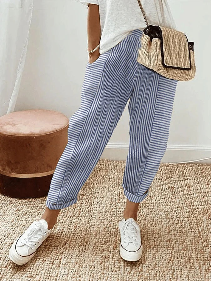 AMYNELLE – LIGHT FLATTERING PANTS Beach