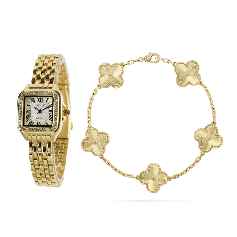 2-Piece Watch Bracelet Set